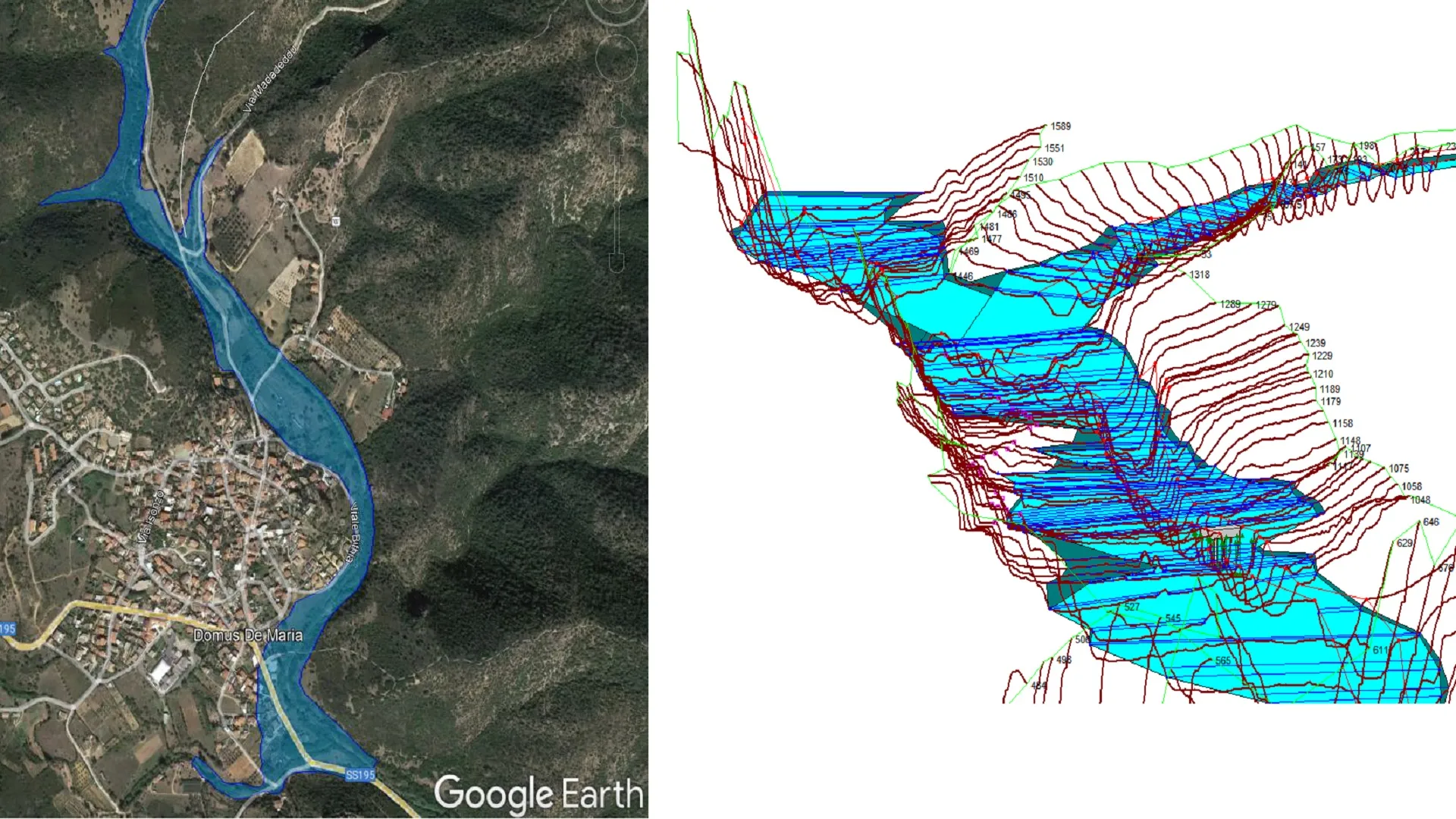 ADOTTATO IL PROGETTO DI FATTIBILITA' TECNICO ECONOMICA PER L'INTERVENTO "Interventi di sistemazione idraulica del Rio Chia a monte e in corrispondenza dell'abitato di Domus de Maria"